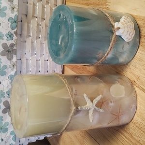 Sea shell candles